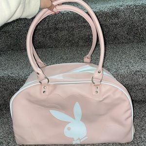 Vintage Playboy heart leather Duffel Bag